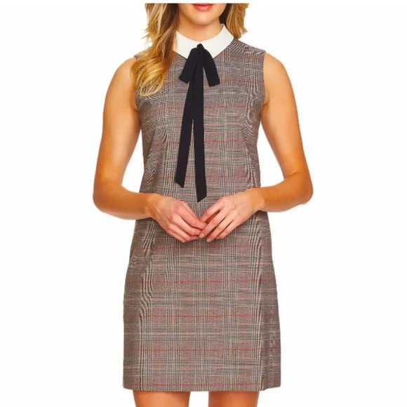CeCe Dresses & Skirts - 🌟HOST PICK!🌟 BNWT 🖤 CeCe Plaid Pussybow Dress